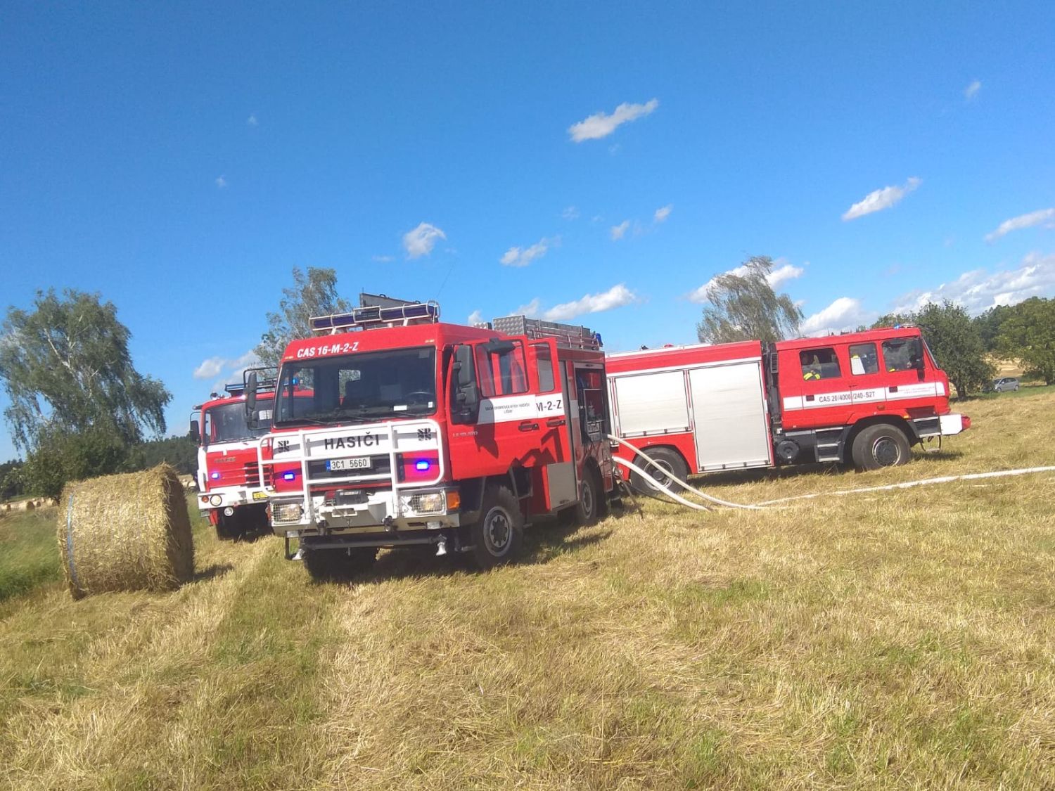 Požár pole Kolný